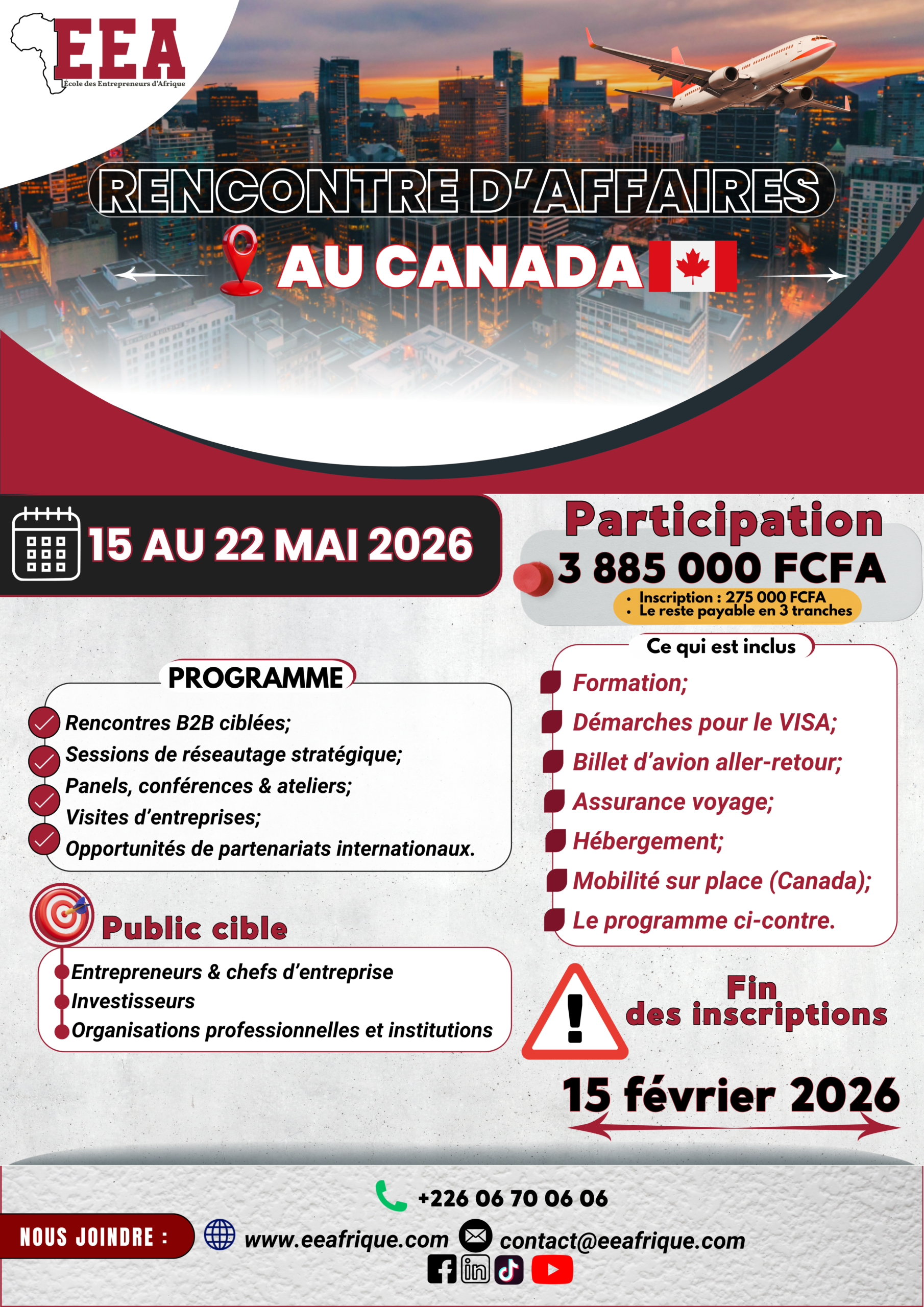 Rencontre d&rsquo;affaires au Canada (Québec)